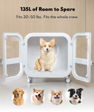 HomeRunPet 135L Smart Pet Dryer Box for Medium Dogs & Cats, Ultra-Quiet Hands-Free Drying with Gentle Full-Body Airflow & Smart Temperature Control for Multi-Pet Homes (Drybo Ultra)