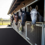 Klyyo Clyro Heavy Duty Rubber Horse Stall Mats 4 x 6 ft Large Waterproof Non Slip Horse Stable Mat Washable Easy to Clean for Livestock Barn Farm Shed Kennels Garages, Black