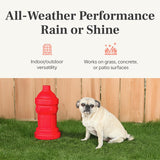 Lovewag Fire Hydrant Leg-Lifting Pee Post for Male Dogs, Red, 8x14