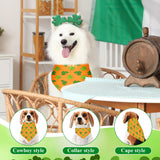 Reginary 108 Pcs St. Patrick's Day Dog Bandanas Bulk with Neck Ties Set Washable Adjustable St. Patrick's Day Dog Kerchief Scarf and Bow Tie Green Shamrock Triangle Costume Bibs for Medium Small Pet