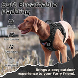 rabbitgoo Tactical Dog Harness for Large Dogs, No Pull Military Service Vest with Handle & Molle, Easy Control for Training Walking, Adjustable Reflective Straps, Black, L