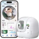 PETKIT 2025 New Purobot Max Pro Cat's Facial Recognition AI-Camera Automatic Cat Litter Box, 210° Wide Angle, 5G WiFi App Control Self Cleaning Cat Litter Box Large, Odor-Free & Integration Safety