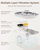 Cat Water Fountain Stainless Steel - Pet Drinking Fountain for Cats Indoor - 2.2L/74oz Automatic Water Dispenser with Watering Level Window (1 Filter)