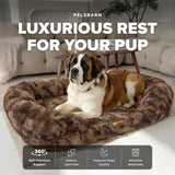 Pelsbarn Luxurious Orthopedic Dog Bed, Memory Foam, Brown, XL
