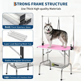 GarveeTech Dog Grooming Table, 42 Inch Pet Grooming Station w/Arm & Noose