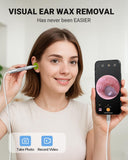 AnyScope Digital Otoscope Compatible with iPhone and Android Devices, HD Ear Camera with Ear Wax Removal Tools, Video Ear Scope Otoscope with Light, Capture Photos and Videos (Silver)