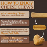 Advance Pet Products Gourmet Cheesy Chew for Dogs (1 lb, 5 Count) - Himalayan Yak Cheese Dog Treat, Natural Long Lasting Protein Rich Chew for Small Medium Large Dogs, Healthy Pet Snack - Multipack