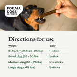 PetLab Co. Prebiotic Dental Sticks for Dogs, 6ct, Weekly