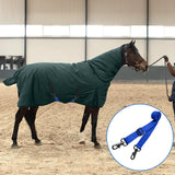 MIYABALA Horse Blanket Leg Straps, 8 Packs Elastic Horse Blanket Straps Replacement with Double Swivel Snaps, Adjustable Length 21 to 38 Inches Leg Straps for Horse Blanket