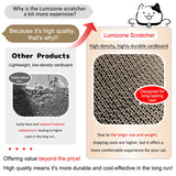 Lumizone Cat Scratcher Bed Lounge Cardboard Scratching Board for Indoor Cats Multi-Functional Freely Combine Scratch Pad Toy Durable Scratcher House