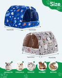 Rodizoo 2 PCS Hamster Hideout Hamster House,Washable Guinea Pig Cage Small Animal Cage Accessories for Mouse Chinchillas Hamsters Hedgehogs Ferrets Bearded Dragons and Rats