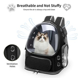 GixDix Cat Backpack Carrier for Cats and Small Dogs, Breathable Cat Bubble Backpack, Airline Approved Pet Travel Carrier for Hiking Camping Outdoor(Black)