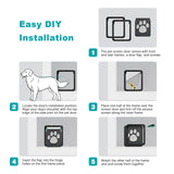 Ownpets Dog Screen Door, Inside Door Flap 12x14x0.4 Inch, Lockable Pet Screen Door, Magnetic Self-Closing Screen Door with Locking Function, Sturdy Screen Door for Dogs Cats