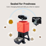 14L Automatic Dog Feeder for Large Breed – Extra Large Capacity, Anti-Blockage, Timed Auto Dog Food Dispenser, Dual Power Supply, Stainless Steel Bowl