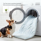 Vagascape New 5.0 Version Dog Cooling Mat(30 * 20), Built-in Ice Pack, Long-Lasting Cool 6-8h, Ultra Thick Soft Vine Pattern, Large Washable Foldable Portable Pet Pad for Indoor Outdoor Travel
