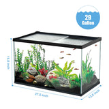 XDPET Ultra Clear Glass Aquarium Thickened Large Fish Tank -Suitable for High-end Fish Enthusiasts (29 Gallon)