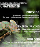 Reptile Humidity Controller, Keeps Reptile Foggers Running Only Within the Preset Humidity Range, Suitable for a Variety of Reptile Humidifiers/Foggers Controlled by the Dial Knob, Easy to Use