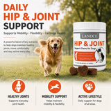 LANDCE Hip and Joint Supplement for Dogs, Glucosamine & MSM, 200 Soft Chews