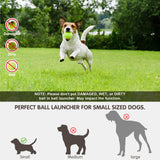 MEKAPLE Automatic Dog Ball Launcher, Dog Ball Thrower Machine with 10-30Ft 3 Launching Distance, Interactive Toys for Small Dogs Indoor & Outdoor with 15 Mini Tennis Balls-2 Inch Light Green