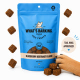 What's Barking Soft Bites Dog Treats, Blueberry Beetroot, Non-GMO