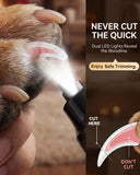 Torque X +30% Power Professional Dog Nail Grinder - Ultra-Quiet 30dB Dog Nail Trimmers, Powerful 7-Speed 16,000 RPM Motor (20k Force), Dual LED Lights, 12H+ Runtime, 3 Diamond Bits & Dust Cap