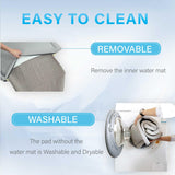 Lucky Tom Pet Pad Cooling System for Summer, Consistent Cooling Water Mat for Dogs and Cats, No Refrigeration or Chemical Gel Needed, Machine Washable Bed, Ideal for Home and Crates (Gray, XL)