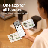 PETLIBRO RFID Automatic Cat Feeders - 2 Cat Wi-Fi Feeders, 3L Auto Dispensers with Light Collar Tag, 1-10 Meals