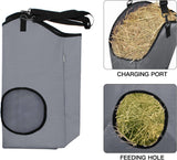 MIYABALA 3 Packs Goat Hay Feeder,Hay Bags for Goats,Horses,Sheep,Premium 600D Oxford Cloth,with Metal Fastener and Adjustable Open Feed Hole for Slow Feeding