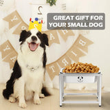 Elevated Dog Water Bowl, Stainless Steel Dog Bowl for Medium Large Dogs, Easy to Clean and Assemble for Outdoor Use 0.85 Gallons Bowl with Full Metal Stand Raised 10.23"