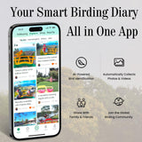 Freeseason Smart Bird Feeder with Camera & AI Bird Identifier, 2K HD Auto-Capture Video, Window Mounted with Strong Suction Cups, Unique Christmas Gift for Elderly Parents, Birding Lovers