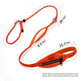 Dog Slip Lead Dog Leash, Heavy Duty No-Pull Training Leash w/Poop Bag Holder, Anti-Tangle, Multi-Handles & Reflective Thread for Small, Medium Dogs 4FT Green