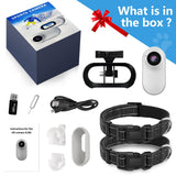 ehomful HD 1080P Cat Camera Collar with Video Record Wireless Mini Sport cam,Small Action Cameras,Body Camera for Pet Supplies/Stuff,Outdoor/Inoor Birthday Gift No WiFi
