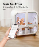 HomeRunPet 135L Smart Pet Dryer Box for Medium Dogs & Cats, Ultra-Quiet Hands-Free Drying with Gentle Full-Body Airflow & Smart Temperature Control for Multi-Pet Homes (Drybo Ultra)