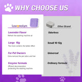 Lavenclyn Washing Machine Cleaner Tablets for Pet Owners Pro Max Lavender