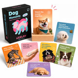 HEELAY Dog Moments Daily Connection Cards for Dog Owners, 50 Interactive Bonding Activities and Reflection Prompts, Includes Wooden Display Stand, Meaningful Gift for Dog Moms, Dog Dads and Pet Lovers