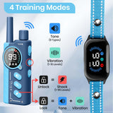 PetJoy Shock Collar for 3 Dogs & Dog Training Collars with Lockable Shock - Shock Lock Mode Switches to Tone & Vibe Only, Remote Features Slide Safety Lock, 4000ft Range (9 Tones)