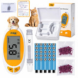 FDK 5 Seconds Pet Blood Sugar Glucose Monitor Kit for Dogs & Cats