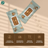 ECO SOUL Pet Cleaning Wipes, (2 Pack, 100 Count Each, Unscented)