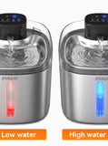 Pokpet 5L Cat Dog Water Fountain,Stainless Wireless Fountain