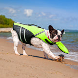 Mklhgty Dog Life Jacket, Reflective Dog Life Vest with Removable Neck Float & High Buoyancy for Swimming and Boating, Ripstop Pet Safety Swimsuit Rescue Handle for Small Medium Large Dogs