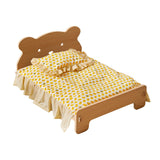 HaoCpetslian Wooden Elevated Cat Bed for Indoor Cats Easy to Assemble with Removable Mattress Pet Bed for Small Animals Small Dog Rabbits Guinea Pigs Hamsters Chinchillas etc