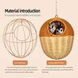 Sugar Glider Hammock, Acorn Shaped Bird Bed with Supporting Cotton nest, Universal in All Seasons, Suitable for Rats, Chipmunks, Squirrels and Parrots.