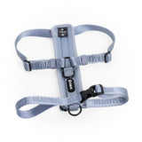 Fei & Eve Moxie H-Shape Dog Harness | Ultra-Lightweight | 3-Leash System for No-Pull Control | Easy On-Off | Adjustable 210D Breathable Nylon | Soft Padded Lining, Dusk Blue, S