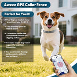 GPS Wireless Dog Fence, Electric Fence System with Training Collar