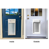 Power Pet Roll Up Automatic Electronic WiFi Pet Door by High Tech Pet - Space-Saving, Pet Operated Dog Door, App Control, Safe, Secure, Air Tight (Door Mount, Large)