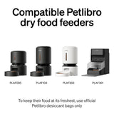 PETLIBRO Pet Food Desiccant Bags for Automatic Cat Dog Feeders, 6 Packs Moisture Absorbing Replacement Packs, Compatible with PETLIBRO Automatic Cat Feeder PLAF005, PLAF006, PLAF103, PLAF203, PLAF301