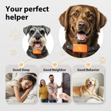 KJKZO Dog Bark Collar for Large Medium Small Dogs, Rechargeable No-Bark Collar, Smart Barking Collar, Effective Bark Collar with 7-Level Sensitivity, 3 Beep & Vibration Modes, Waterproof, Orange