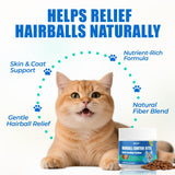 Just Try 300 Bites Hairball Control Cat Treats - Hairball Treatment & Relief for Cats - with Cat Grass, Pumpkin, & Omega-3 Fish Oil, Crunchy Chicken Flavor Crunchy Bites