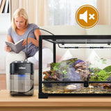 Oiibo Reptile Mister Fogger, 2.2L Solo Adjustable Starter Mister for Reptile Terrariums, Programmable Misting System with High Pressure Silent Pump & 2PCS Nozzles for Reptiles Amphibians