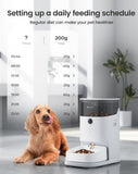 PETGUGU Automatic Cat Feeder with Camera,3.5L Programmable Pet Food Dispenser,1080P HD Night Vision,2-Way Audio & 60s Voice Recorder, Timed Portion Control Auto Feeder for Indoor Cats & Small Dogs